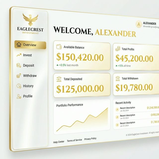 Institutional Dashboard Mockup